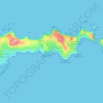 Quinta do Lorde topographic map, elevation, terrain