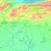 Las Galeras topographic map, elevation, terrain