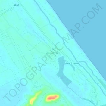 Ban Bue Ra Pe topographic map, elevation, terrain
