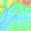 Hejin topographic map, elevation, terrain