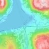 Ølen topographic map, elevation, terrain