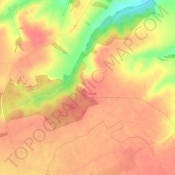 Sudety topographic map, elevation, terrain