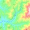 Bokod topographic map, elevation, terrain