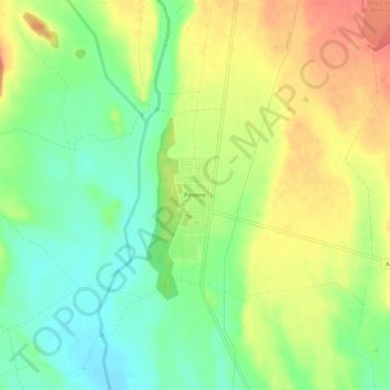 Pinsoro topographic map, elevation, terrain