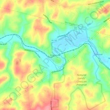 Embreeville topographic map, elevation, terrain