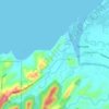 Bucana topographic map, elevation, terrain
