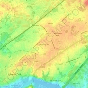 Haven Homes topographic map, elevation, terrain