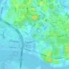 Jinyin Hill topographic map, elevation, terrain