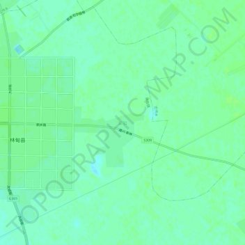 Shiyan topographic map, elevation, terrain