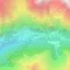 Langtang topographic map, elevation, terrain