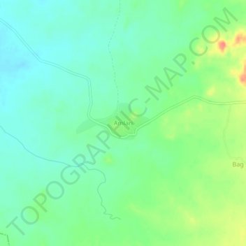 Amlari topographic map, elevation, terrain