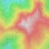 Shivapuri Peak topographic map, elevation, terrain
