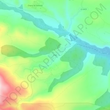 Filiel topographic map, elevation, terrain