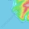 Calafuria topographic map, elevation, terrain