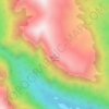 Borland topographic map, elevation, terrain