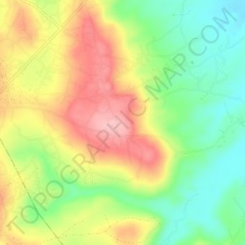 Ndiowu topographic map, elevation, terrain