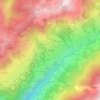 Les Evettes topographic map, elevation, terrain