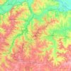 Blue Springs topographic map, elevation, terrain