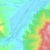 Gllogoc topographic map, elevation, terrain