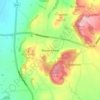 Brown Knowl topographic map, elevation, terrain