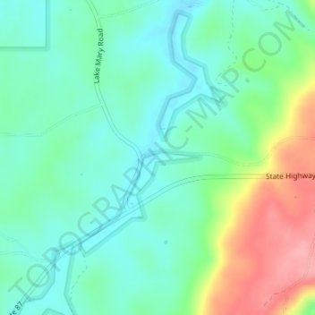 Clints Well topographic map, elevation, terrain