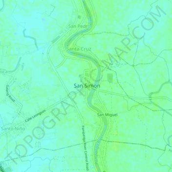 San Jose topographic map, elevation, terrain