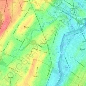 Avondale topographic map, elevation, terrain