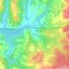 Hazelton topographic map, elevation, terrain