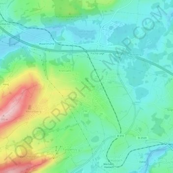 Oy topographic map, elevation, terrain