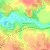 Черепеть topographic map, elevation, terrain