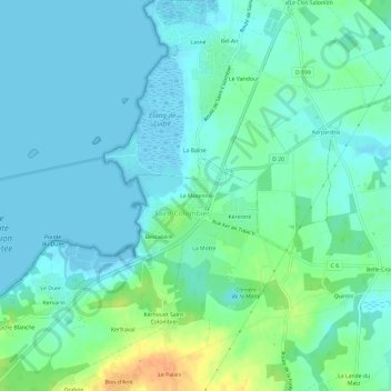 Le Motenno topographic map, elevation, terrain