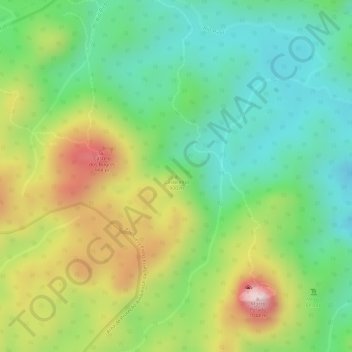 Castelinho topographic map, elevation, terrain