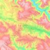 Cusco topographic map, elevation, terrain