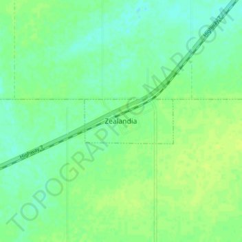 Zealandia topographic map, elevation, terrain