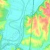 Settebagni topographic map, elevation, terrain