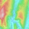 La Gorge topographic map, elevation, terrain