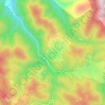 Progled topographic map, elevation, terrain