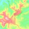 Kawasan topographic map, elevation, terrain
