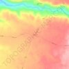 Llaima topographic map, elevation, terrain