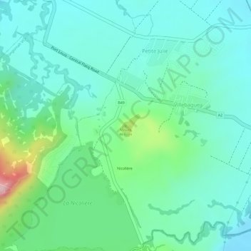 Mount William topographic map, elevation, terrain
