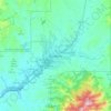 Patagonia topographic map, elevation, terrain