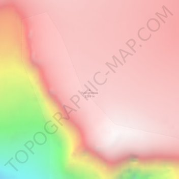 Tiningnertok topographic map, elevation, terrain