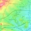 Wollaton topographic map, elevation, terrain