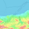 Rethymno topographic map, elevation, terrain
