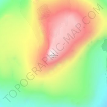 Valhaltinde topographic map, elevation, terrain