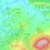 Granice topographic map, elevation, terrain