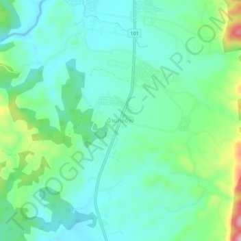 Ban Thung Chang topographic map, elevation, terrain