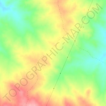 El Endrinal topographic map, elevation, terrain