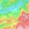 Ribeira de Pena topographic map, elevation, terrain