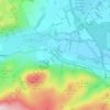Yeavering topographic map, elevation, terrain